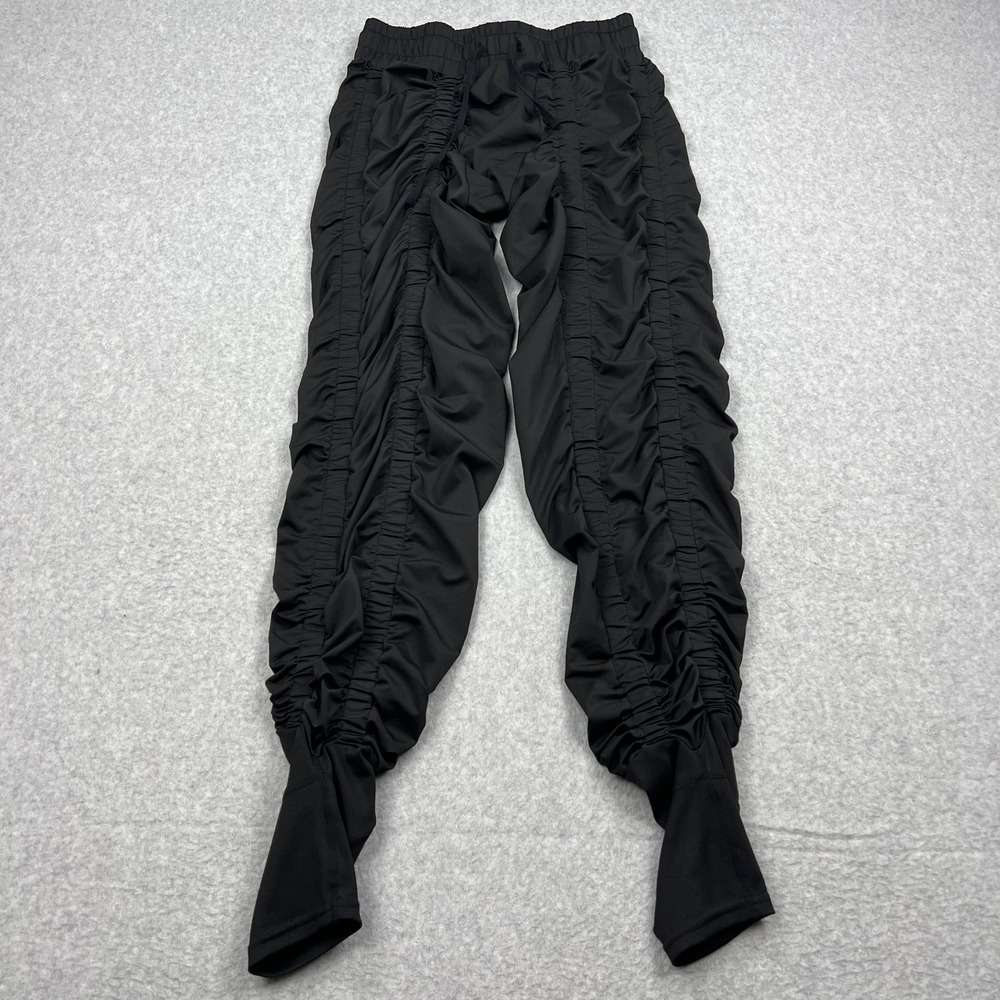 Agogie Pants Women's XXL Black Wearable Resistance +40 Ruched Compression Gym